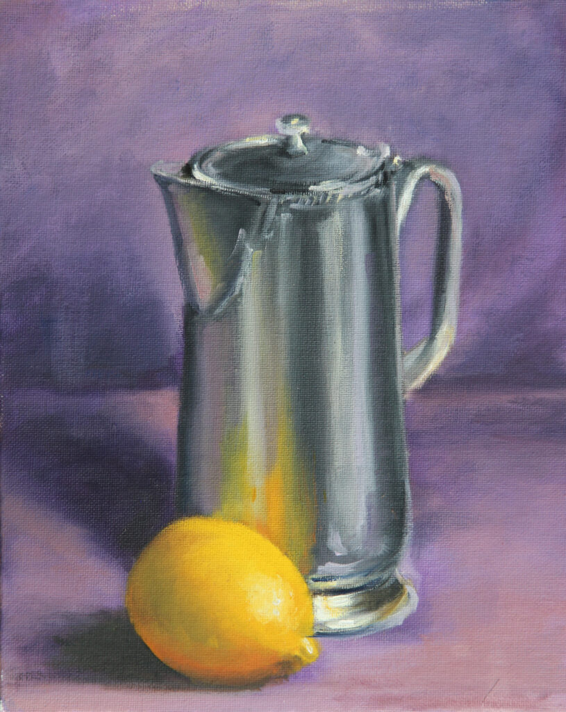 Pitcher and lemon